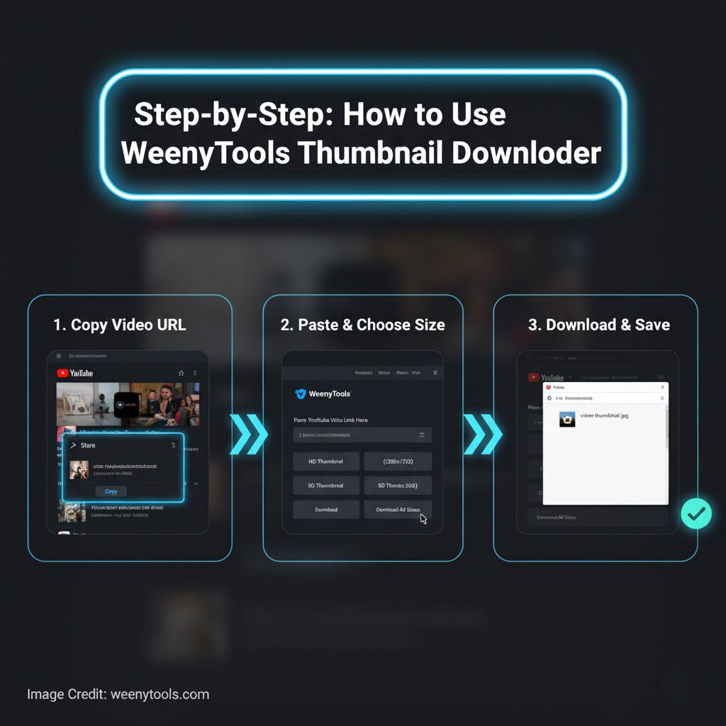 Step-by-Step How to Use WeenyTools YouTube Thumbnail Downloader