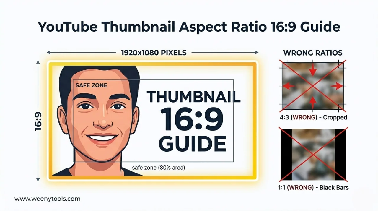 YouTube Thumbnail Aspect Ratio for Better Clicks - WeenyTools
