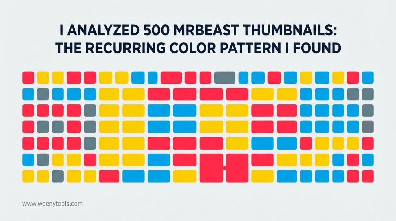 I Analyzed 500 MrBeast Thumbnails The Recurring Color Pattern I Found