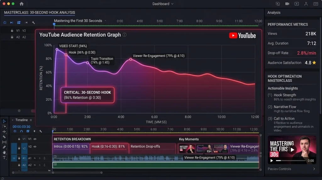 YouTube Audience Retention Masterclass: How to Keep Viewers Past the 30-Second Mark - youtube audience retention
