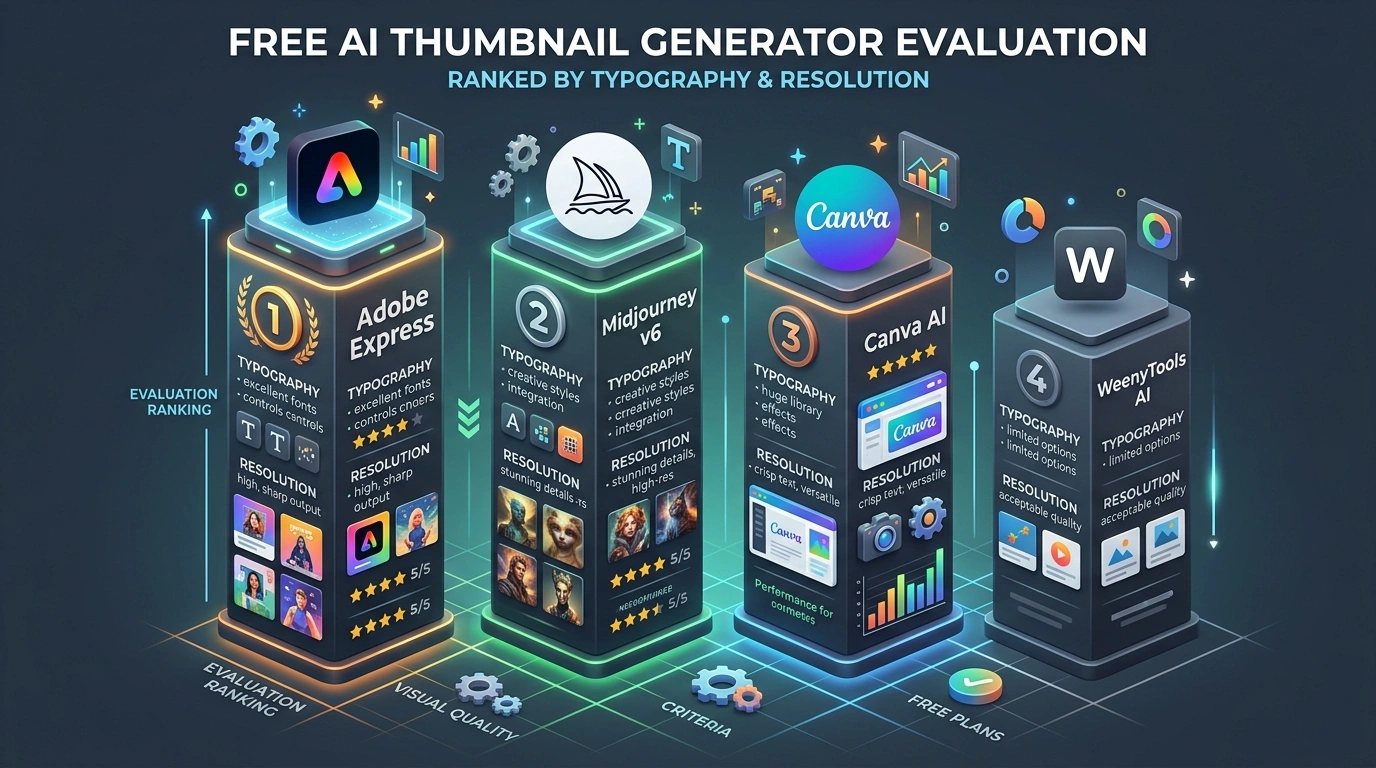AI Thumbnail Generator Feature Comparison Infographic