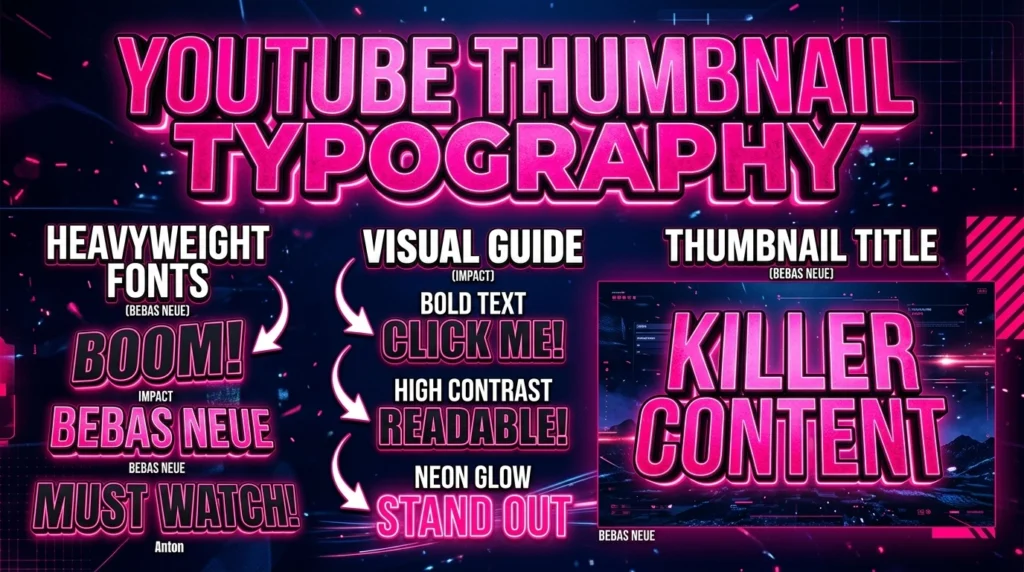 The Science of Thumbnail Typography: Best Fonts, Outlines & Shadows for YouTube - best thumbnail fonts