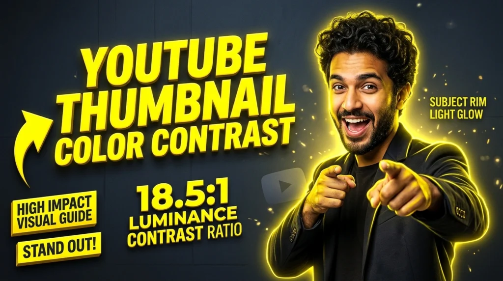 Thumbnail Color Contrast & Saturation: Stop YouTube Mobile Scroll in 0.3 Seconds - thumbnail color contrast