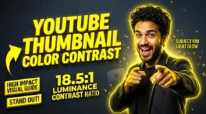 Thumbnail Color Contrast & Saturation: Stop YouTube Mobile Scroll in 0.3 Seconds - thumbnail color contrast
