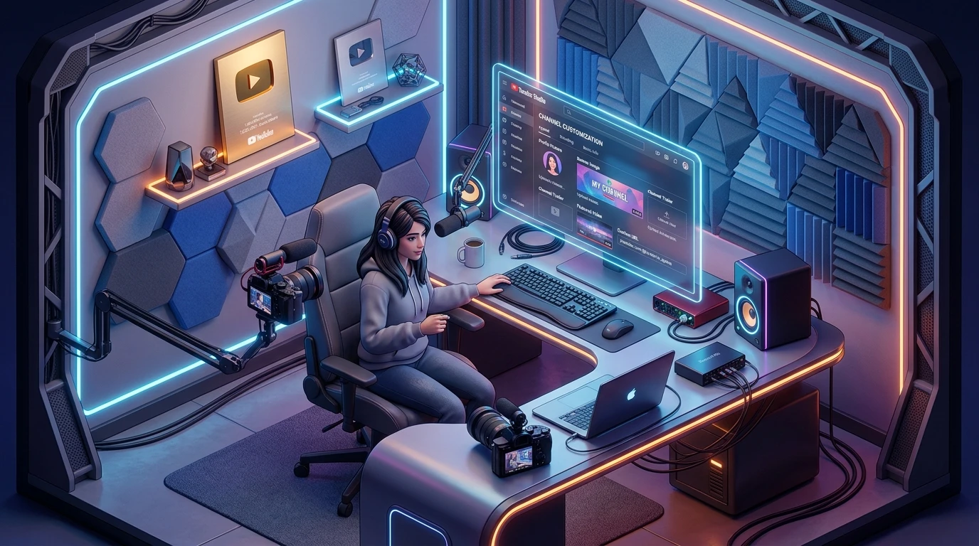 YouTube Studio Channel Customization Settings Workspace