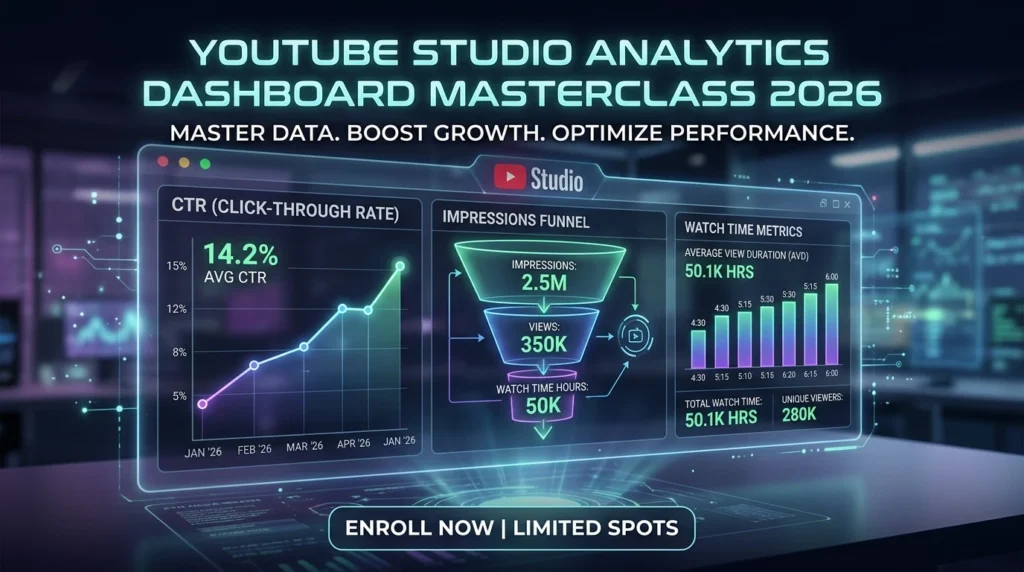 YouTube Studio Analytics Guide Dashboard 2026