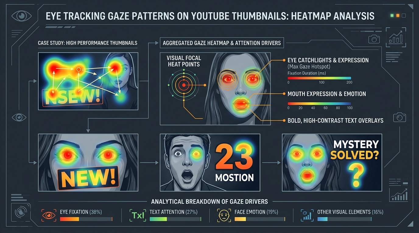 Eye-Tracking Heatmap of Facial Micro-Expressions on YouTube